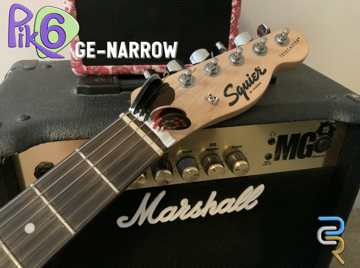 Pik6 GE-Narrow Guitar Pick Holder 3d printed Pik6 narrow