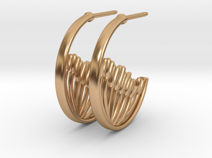 Mitosis Anaphase Hoops - Science Jewelry 3d printed