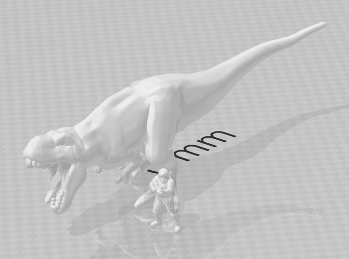 Scarface Tyrannosaurus Rex 6mm Epic miniature game 3d printed 