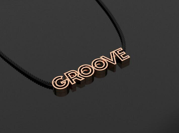 GROOVE Pendant (Necklace) 3d printed 