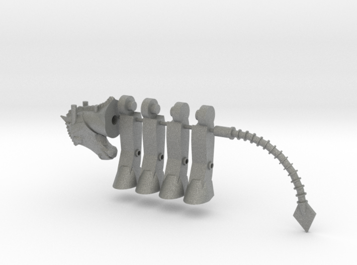 Oberon Steed Micronauts Figure 3d printed Gray Parts