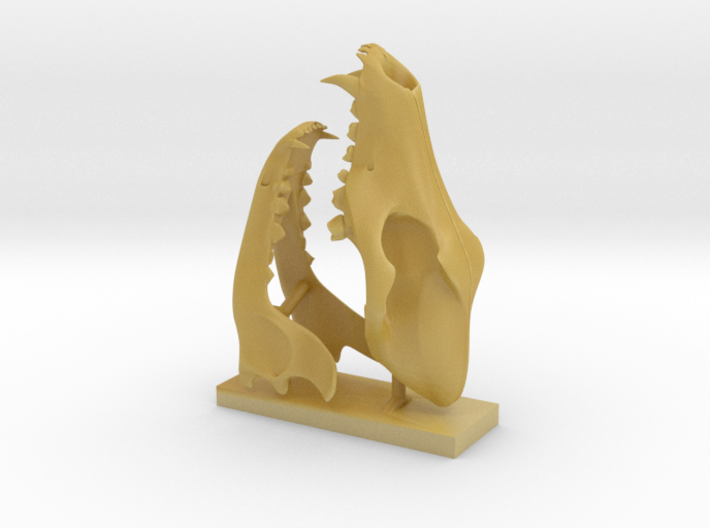 3D Printed Wolf Skull Model (1:6 Scale ) 3d printed