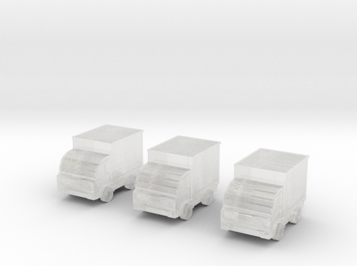 Z Gauge - 1:220 Scale Delivery Trucks 3d printed