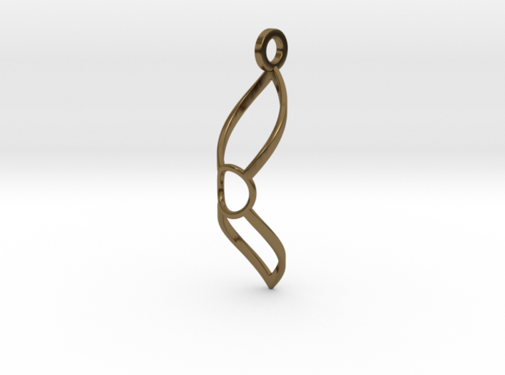 Diamond Loop Pendant 3d printed