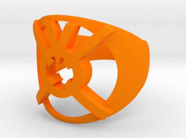 Orange Ring, type B1 3d printed