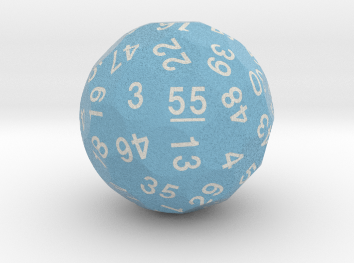 d55 Optimal Packing Sphere Dice 3d printed