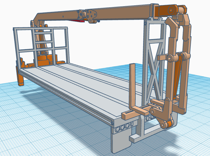 1/50th Drywall sheetrock crane lift attachment 3d printed 