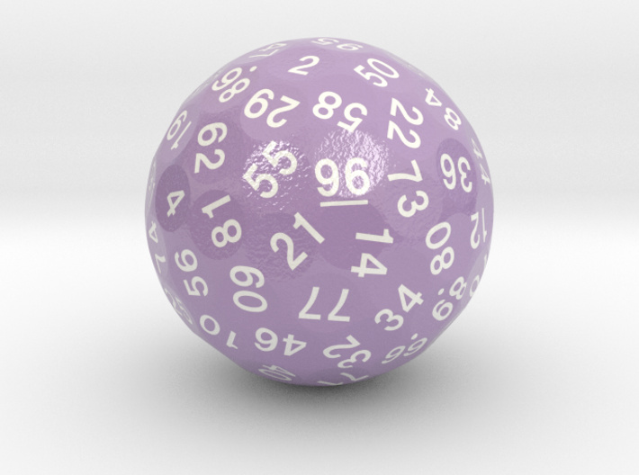 d96 Sphere Dice &quot;Three-Smooth Social Butterfly&quot; 3d printed