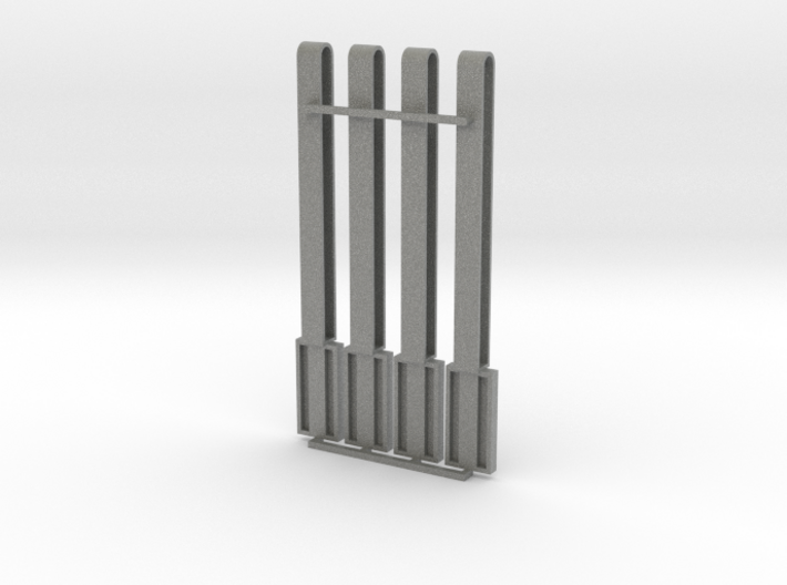 Front Side Stanchions for one flat car 3d printed
