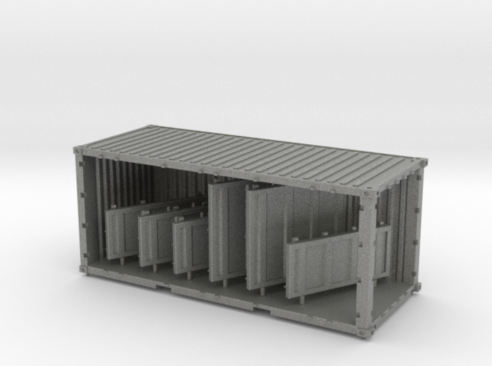 20 ft open Side Container (1/87) 3d printed