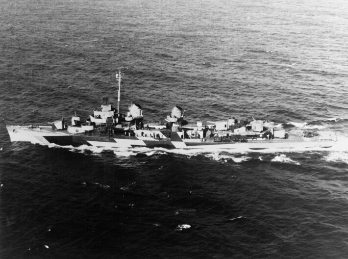 Nameplate USS Twiggs DD-591 (10 cm) 3d printed Fletcher-class destroyer USS Twiggs DD-591.