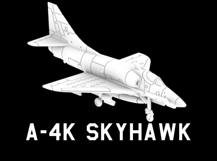 7cm A-4K Skyhawk (Loaded/Gear Up) 3d printed