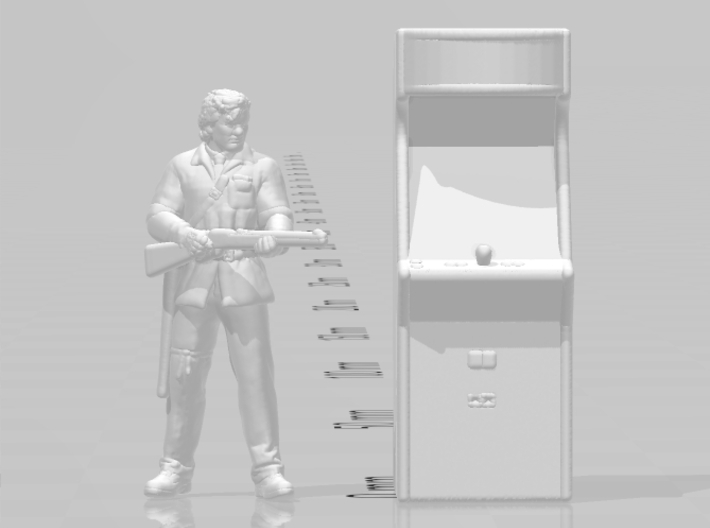 Arcade game HO scale 20mm miniature model scenery 3d printed 