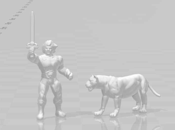 Lioness 20mm H0 scale animal miniature model wild 3d printed 
