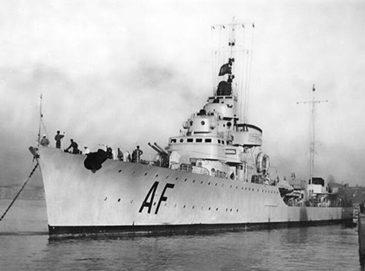 Nameplate Vittorio Alfieri 3d printed Oriani-class destroyer Vittorio Alfieri.