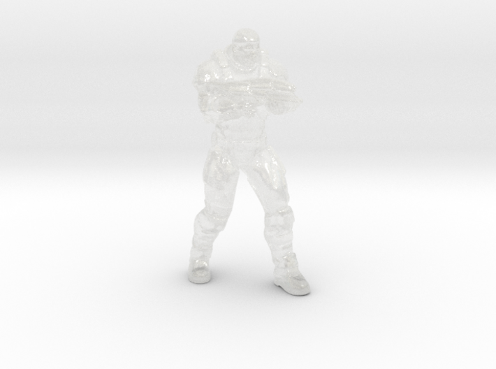 Mass Effect Shepard defender armor miniature games 3d printed