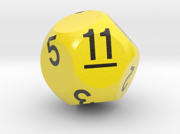 d11 Sphere Dice &quot;Pipers Piping&quot; 3d printed