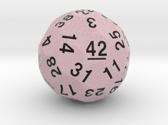 d42 Sphere Dice &quot;Hitchhiker&quot; 3d printed