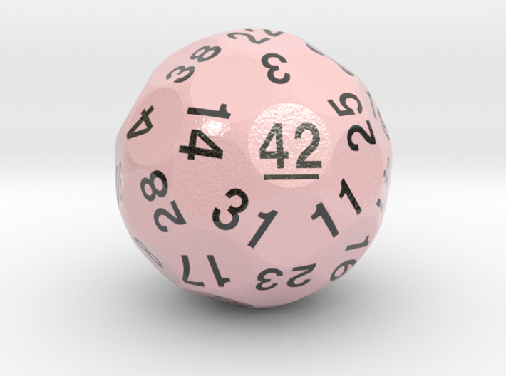 d42 Sphere Dice &quot;Hitchhiker&quot; 3d printed
