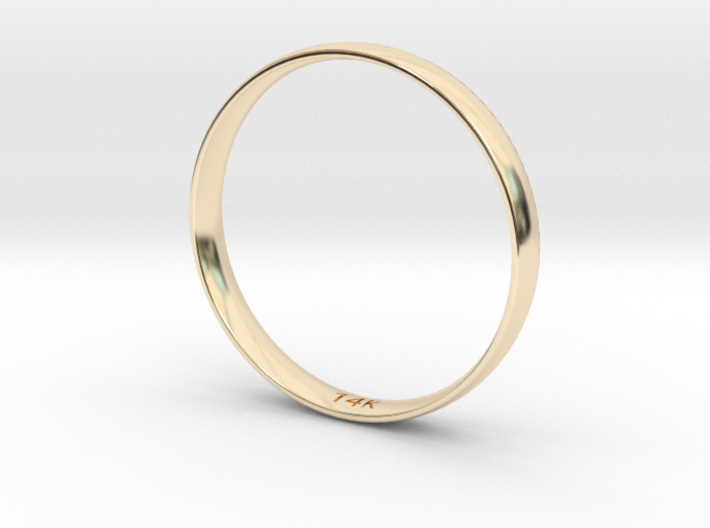 3mm Womens Ring 3d printed