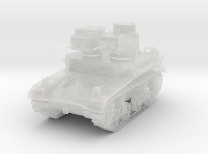 PV42B M2A2 &quot;Mae West&quot; Light Tank (1/100) 3d printed