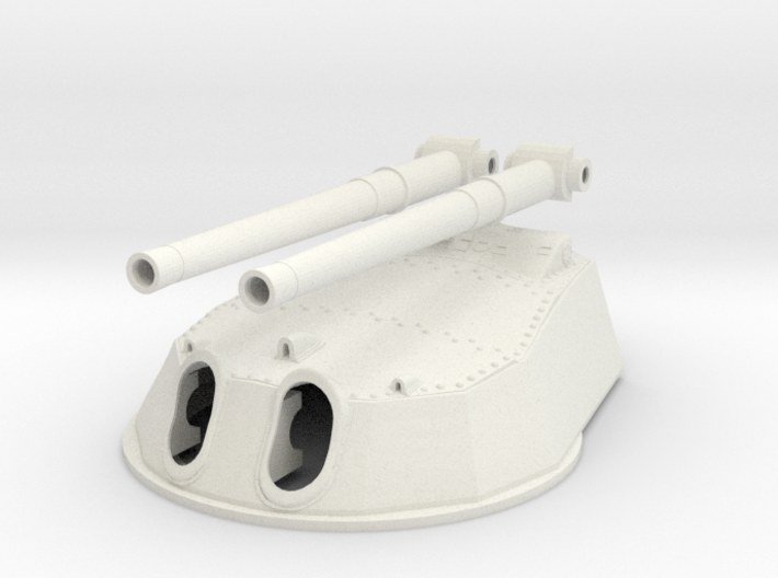 1/100 HMS twin 15-inch (381 mm) turret 1 3d printed