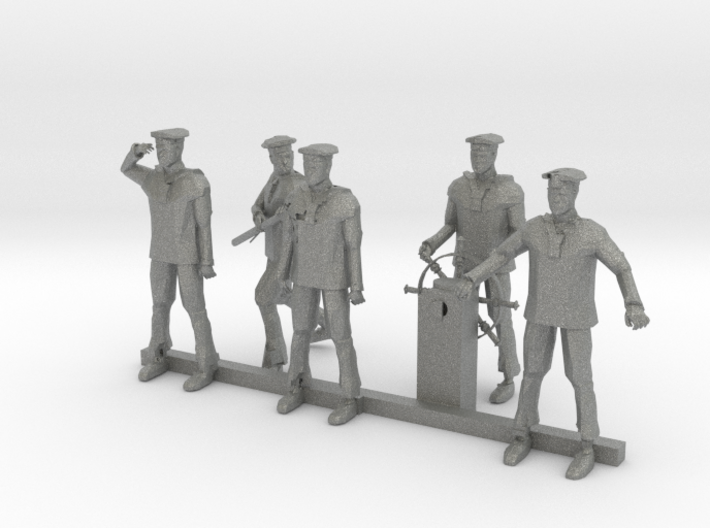 1-80 Scale Sailors 3d printed This is a render not a picture