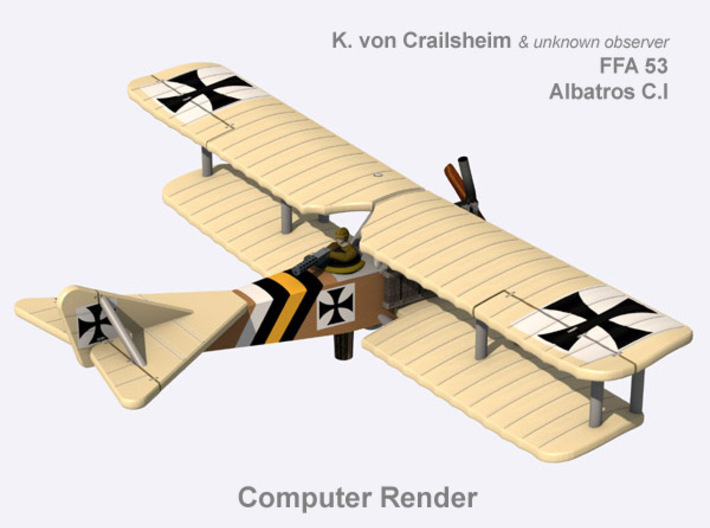 Kurt von Crailsheim Albatros C.I (full color) 3d printed