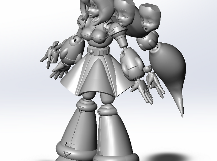5” Iris from Megaman X4 Figure 3d printed 