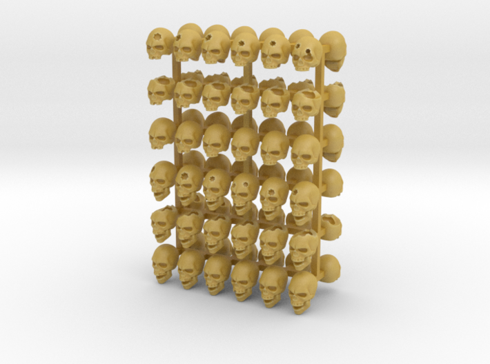 Basing Scenics Human Skulls x72 3d printed