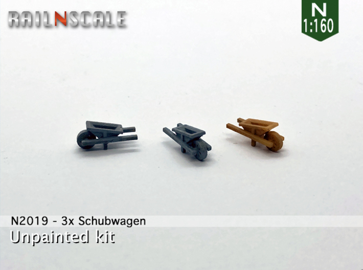 3x Schubwagen (N 1:160) 3d printed