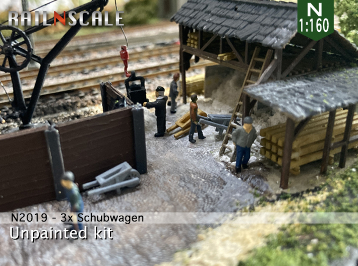 3x Schubwagen (N 1:160) 3d printed 