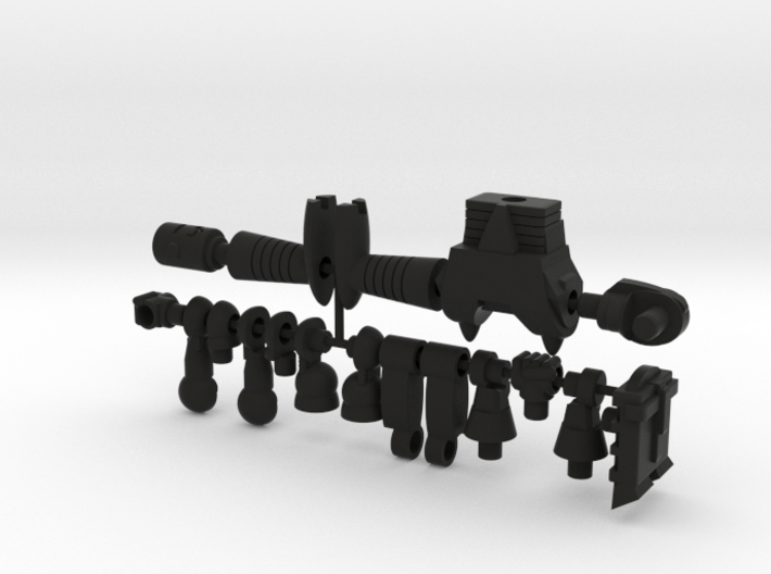 Terminator Micronauts Figure 3d printed Black Parts