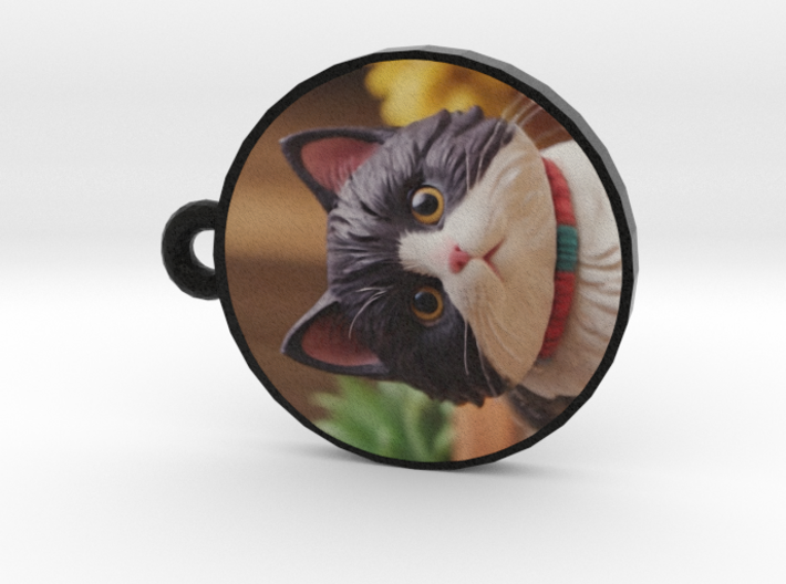 3D Emboss Cat Pendant 3d printed 