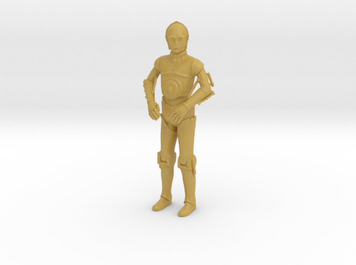 Star Wars - C3PO - Standing Attention - 1.72 3d printed