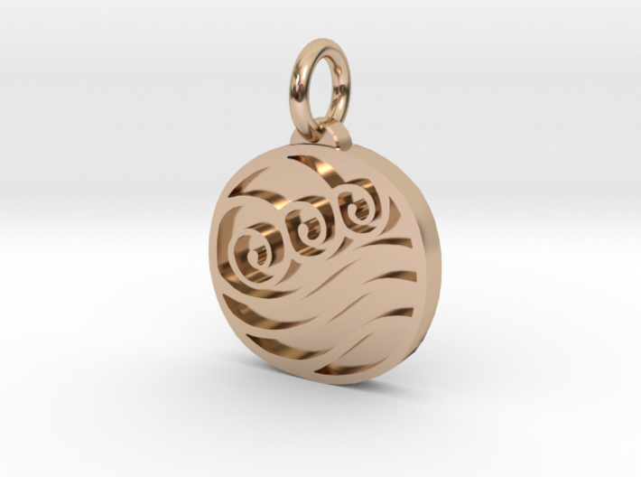 Avatar The Last Airbender Water Tribe Pendant 3d printed