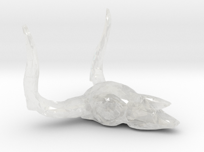 HO Scale Cow Skull 3d printed This is a render not a picture