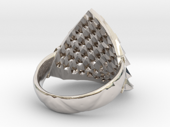 Dragon Scales Ring 3d printed