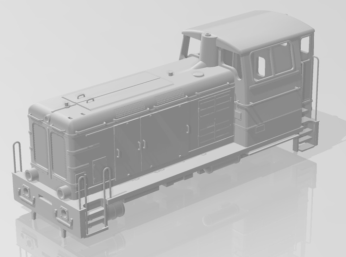 Diesellokomotive KHD V6M 436 R - Unterteil 3d printed Unterteil und Oberteil mit Griffstangen