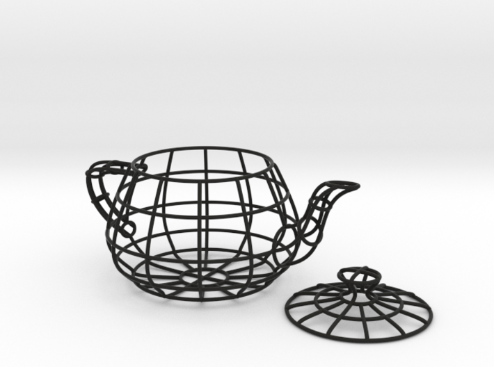 Wireframe teapot 3d printed