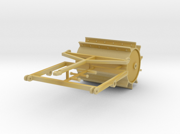 1/64th Roller Chopper drum for land clearing 3d printed