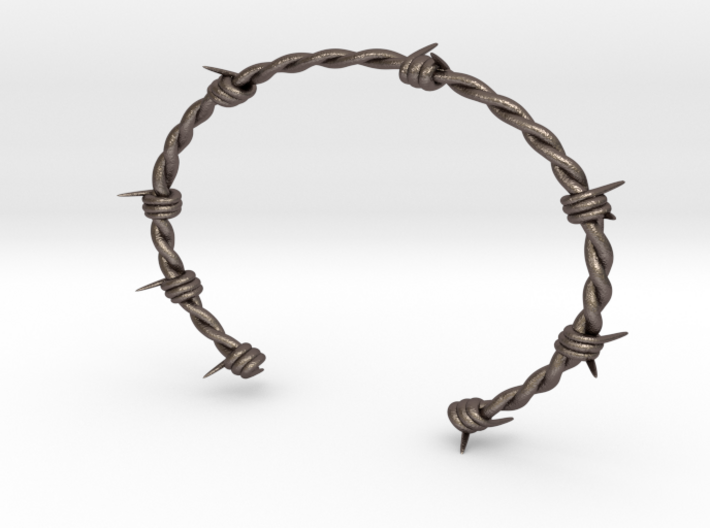Barbed wire Bracelet 3d printed
