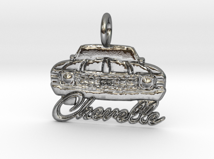 1972 Chevelle Pendant Silver or Brass 3d printed