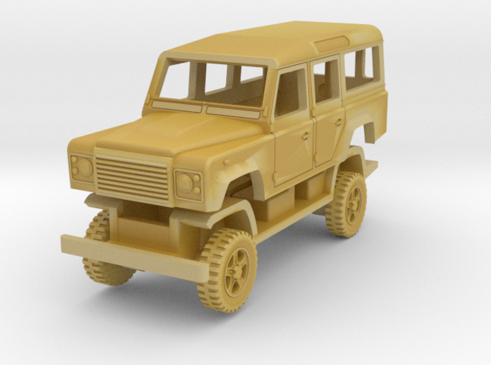 Defender 110 station wagon 2000s in 1/120 scale 3d printed