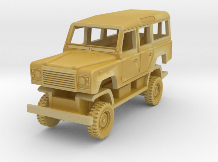 Defender 110 station wagon 1990s in 1/120 scale 3d printed
