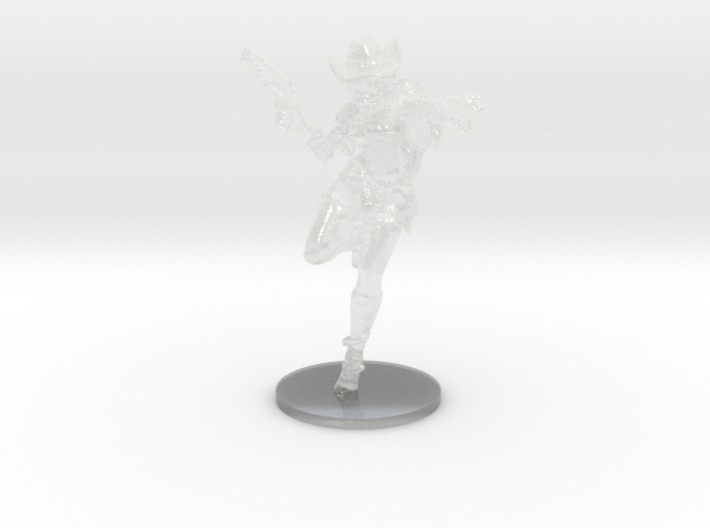 Cyber Cowgirl miniature model scifi games rpg dnd 3d printed