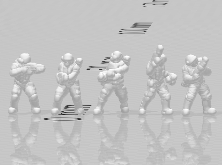 Colonial Marines 6mm miniature models set infantry 3d printed 