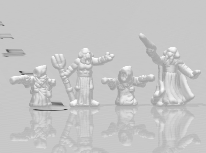 Jawas set 6mm infantry miniature models games epic 3d printed 