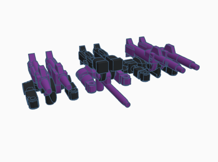 Firebolt Haywire Recoil RoGunners 3d printed Shattered Glass Firebolt, Haywire and Recoil
