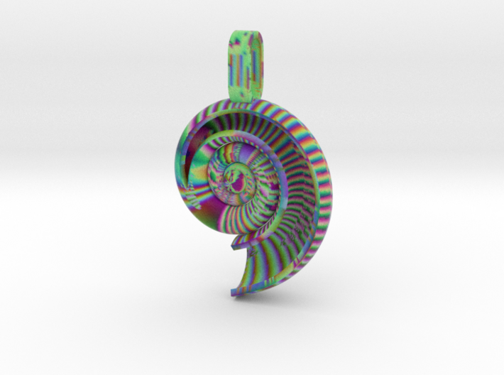 [SeaShell][AutumnColors][Mod03] 3d printed [SeaShell][Mod03]-[Nylon]-[AutumnColors] | [20mmx16mmx05mm]
